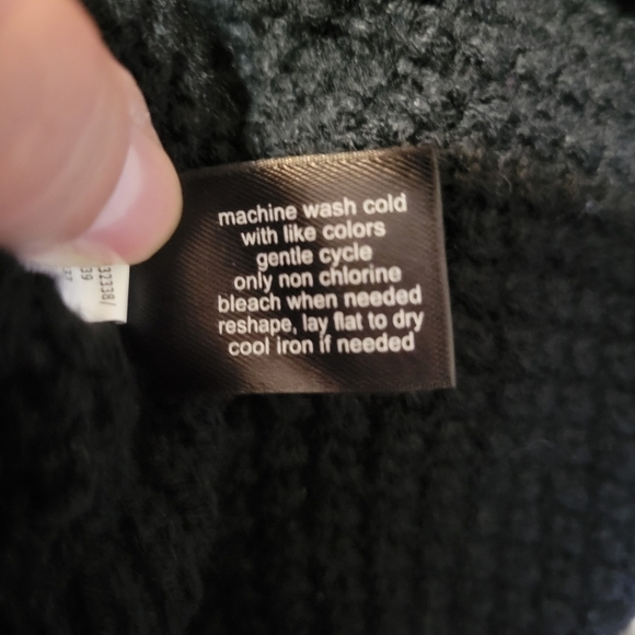 Lane bryant plus size black turtleneck poncho - Picture 7 of 8